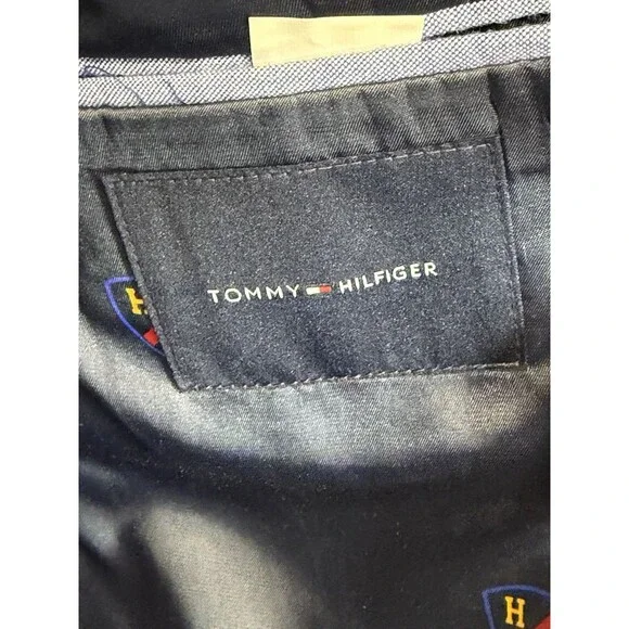 Tommy Hilfiger Men Modern-Fit Stretch Corduroy Sport Coat Cobalt Blue Cotton 40R